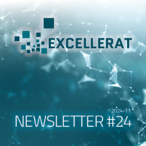 Cover image of the EXCELLERAT Newsletter with its number #24 and release time 2024-11